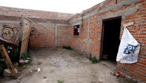 La casa en la que podrían haber llevado a los cinco jóvenes desaparecidos en Lagos de Moreno, Jalisco, México, el 17 de agosto de 2023. (Crédito: ULISES RUIZ/AFP via Getty Images)