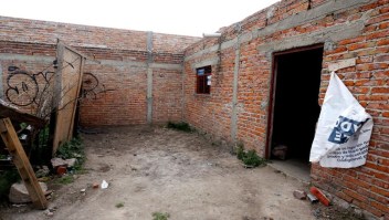 La casa en la que podrían haber llevado a los cinco jóvenes desaparecidos en Lagos de Moreno, Jalisco, México, el 17 de agosto de 2023. (Crédito: ULISES RUIZ/AFP via Getty Images)