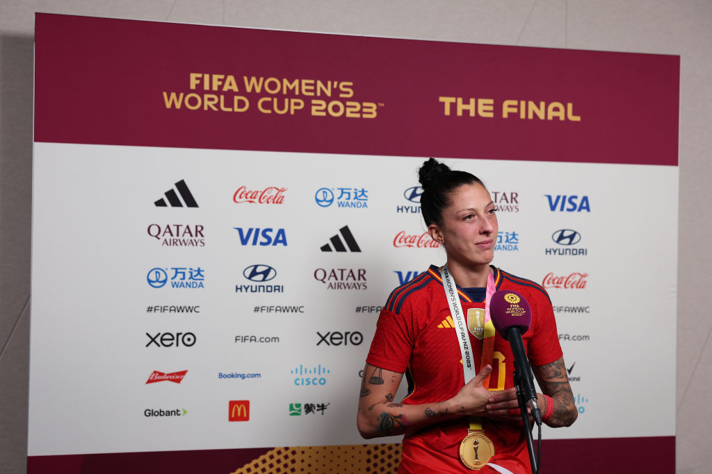 Jennifer Hermoso, de la selección femenina de de fútbol de España, el 20 de agosto de 2023, en Sydney, Australia. (Elsa - FIFA/FIFA via Getty Images)