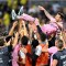 Messi y sus compañeros del Inter Miami celebran el título en la Leagues Cup