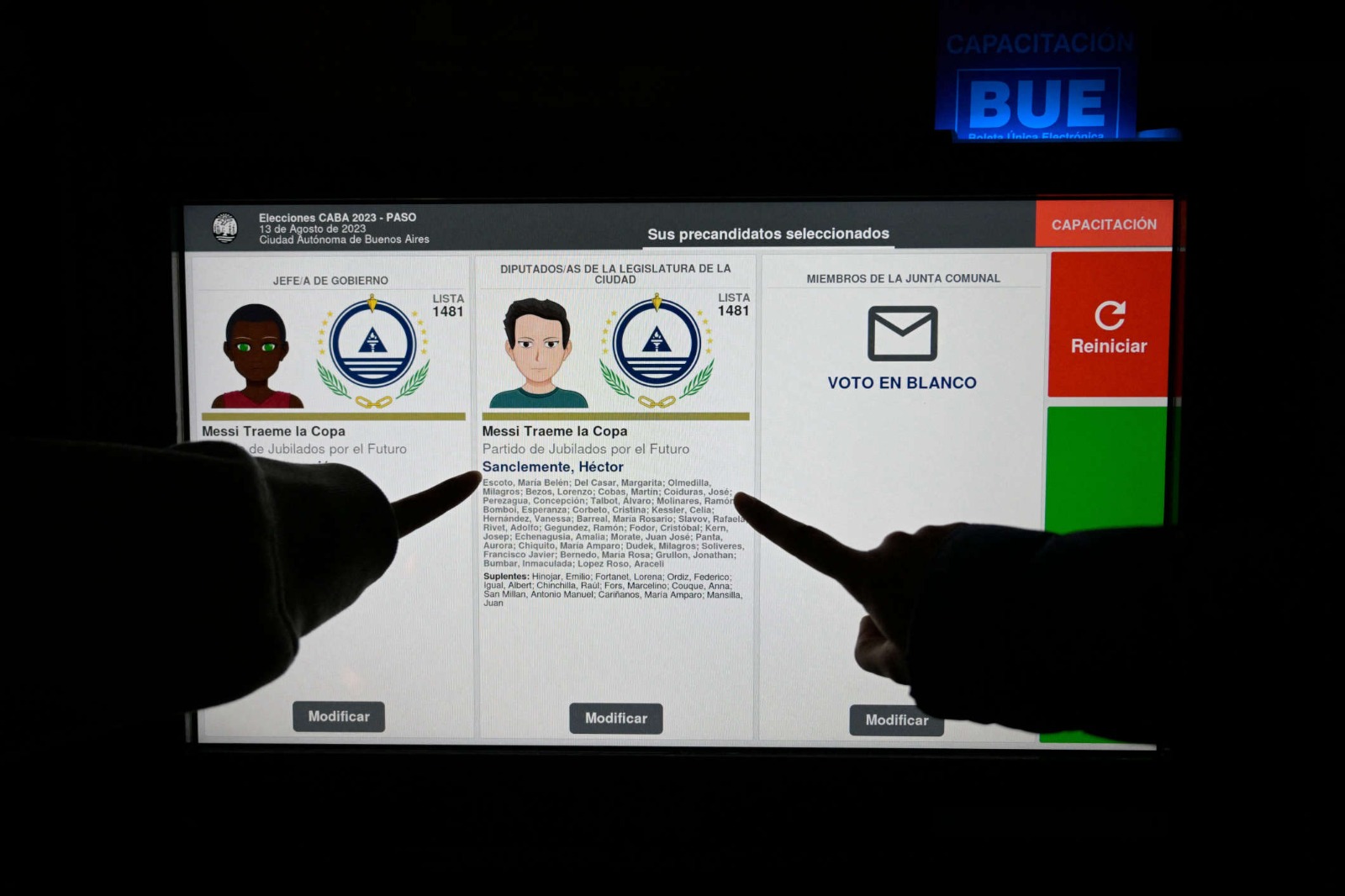 Sistema electrónico de votación de la Ciudad de Buenos Aires. 