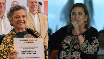Beatriz Paredes, del Partido Revolucionario Institucional, y Xóchitl Gálvez, respaldada por el PAN.