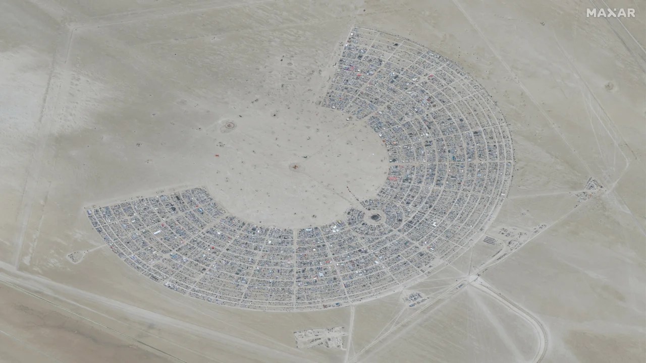 Burning Man festival-goers can’t leave the desert