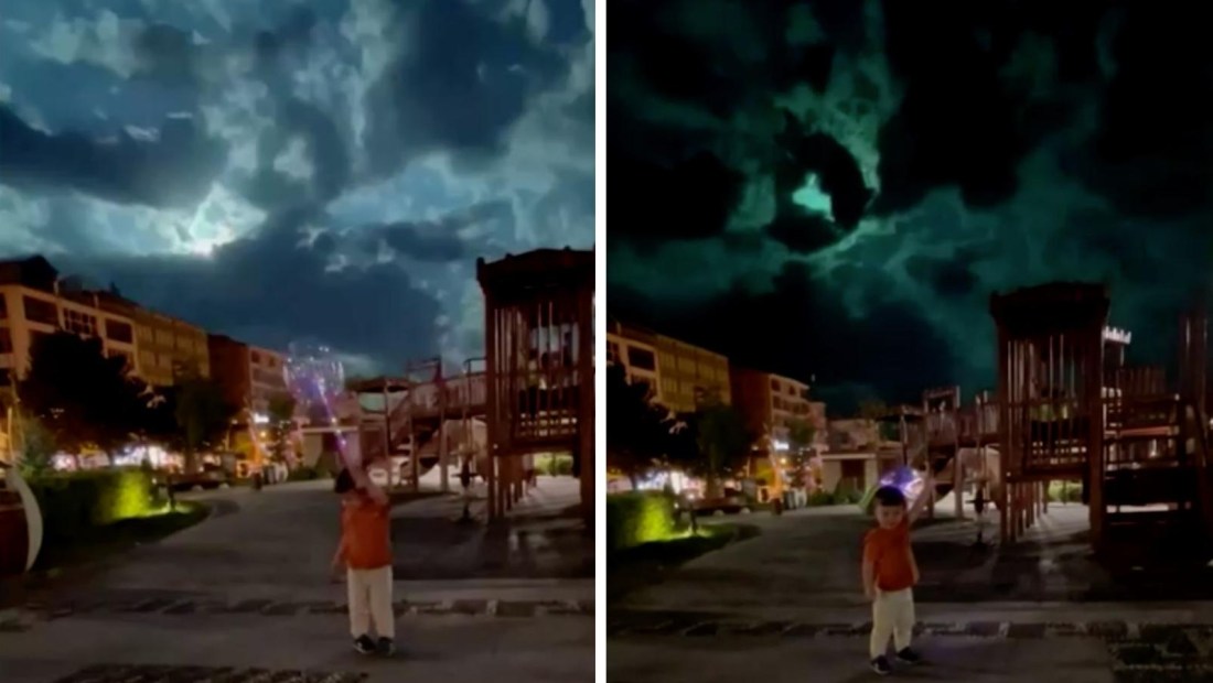 Video capta un meteoro iluminando el cielo de Turquía