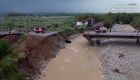 Los destrozos generados por la lluvia en Grecia aislaron a un pueblo