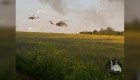 Los helicópteros ucranianos asaltan posiciones rusas