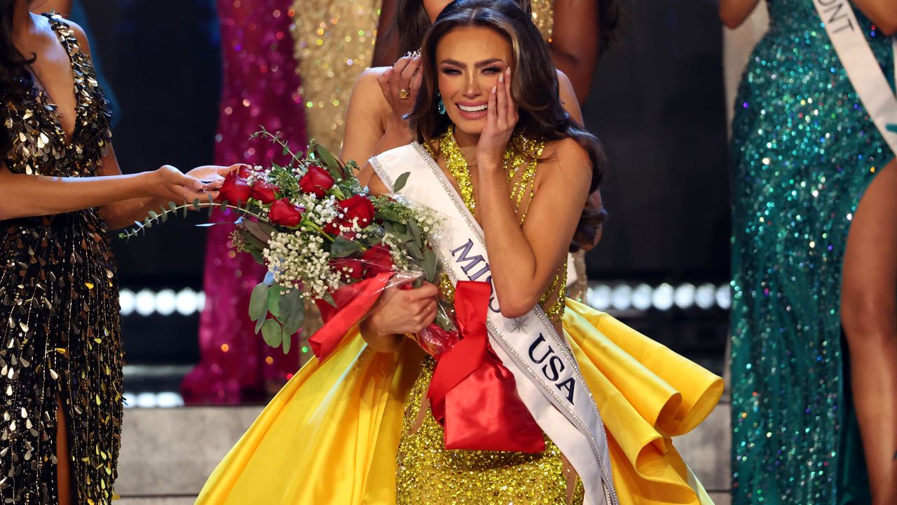 Nolia Voigt of Venezuela has been crowned Miss USA 2023.