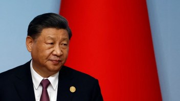 El presidente de China, Xi Jinping, asiste a la conferencia de prensa conjunta de la Cumbre China-Asia Central en Xian, en la provincia de Shaanxi, en el norte de China, el 19 de mayo de 2023. (Foto: Florence Lo/AFP/Getty Images)