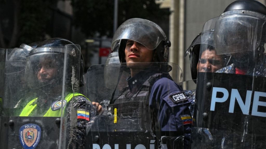 Policía de Venezuela en febrero de 2023. (Foto: FEDERICO PARRA/AFP vía Getty Images)