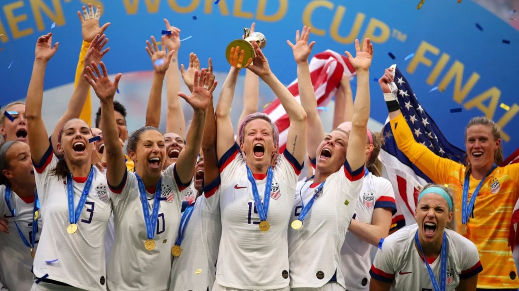 Rapinoe ganó la Copa Mundial Femenina dos veces, la más reciente en 2019. (Foto: Richard Heathcote/Getty Images)