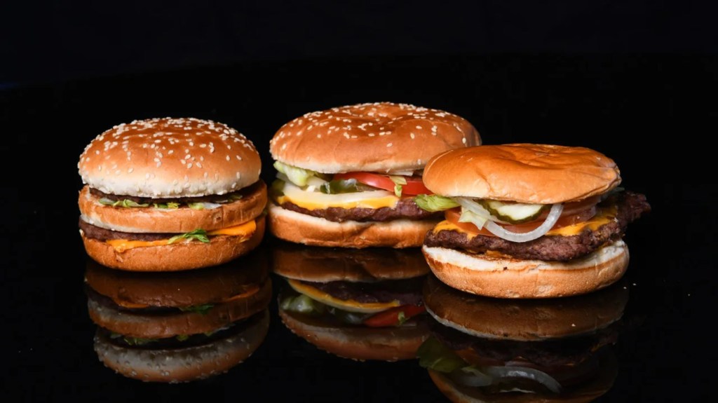 The lawsuits allege that McDonald's, Burger King and Wendy's hamburgers are not what they appear in ads.  (Photo: Catherine Fry/The Washington Post/Getty Images/Archive)