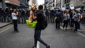 Manifestación en Venezuela, en una imagen de archivo (Crédito: YURI CORTEZ/AFP via Getty Images)