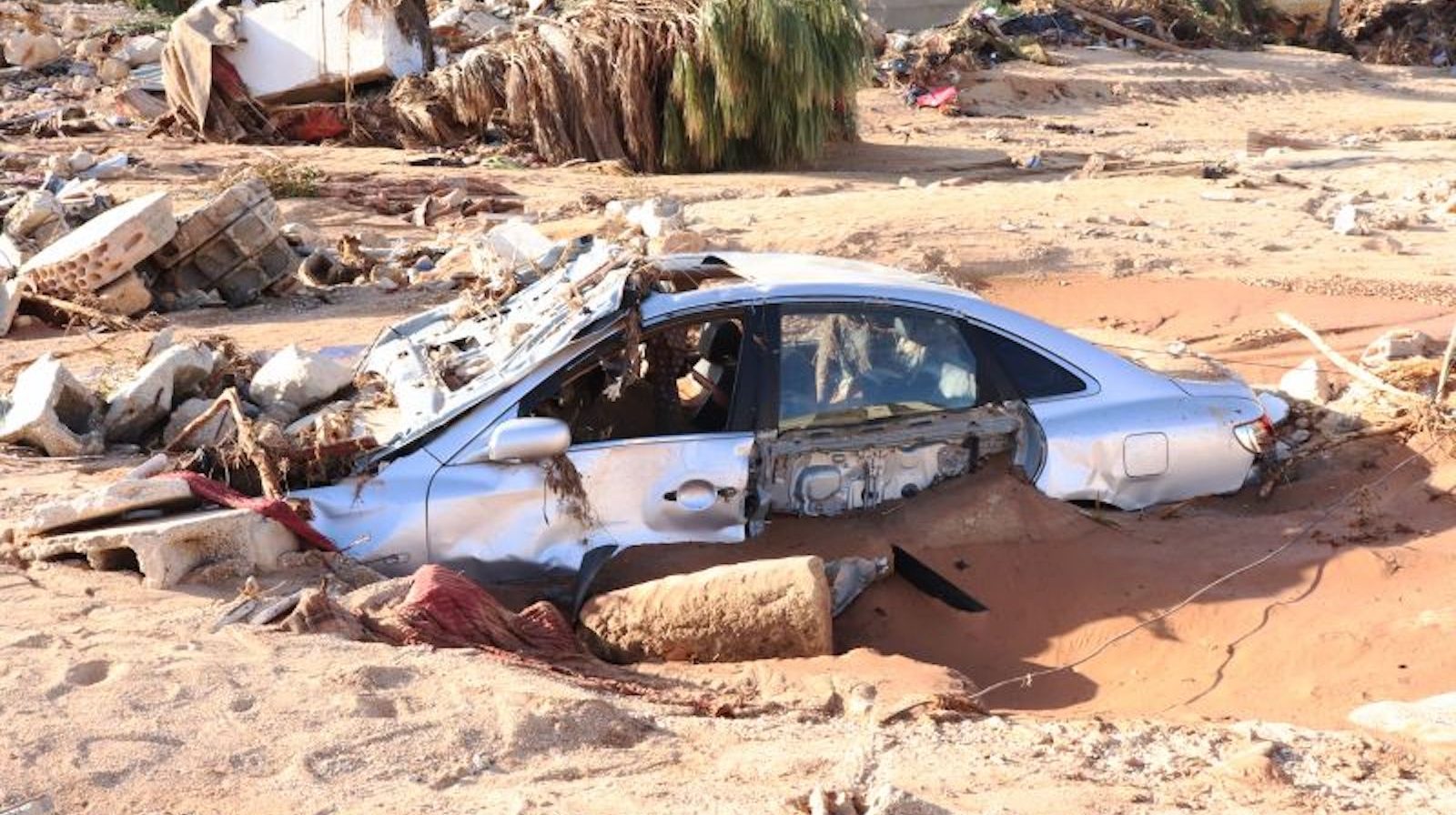 Inundaciones Libia