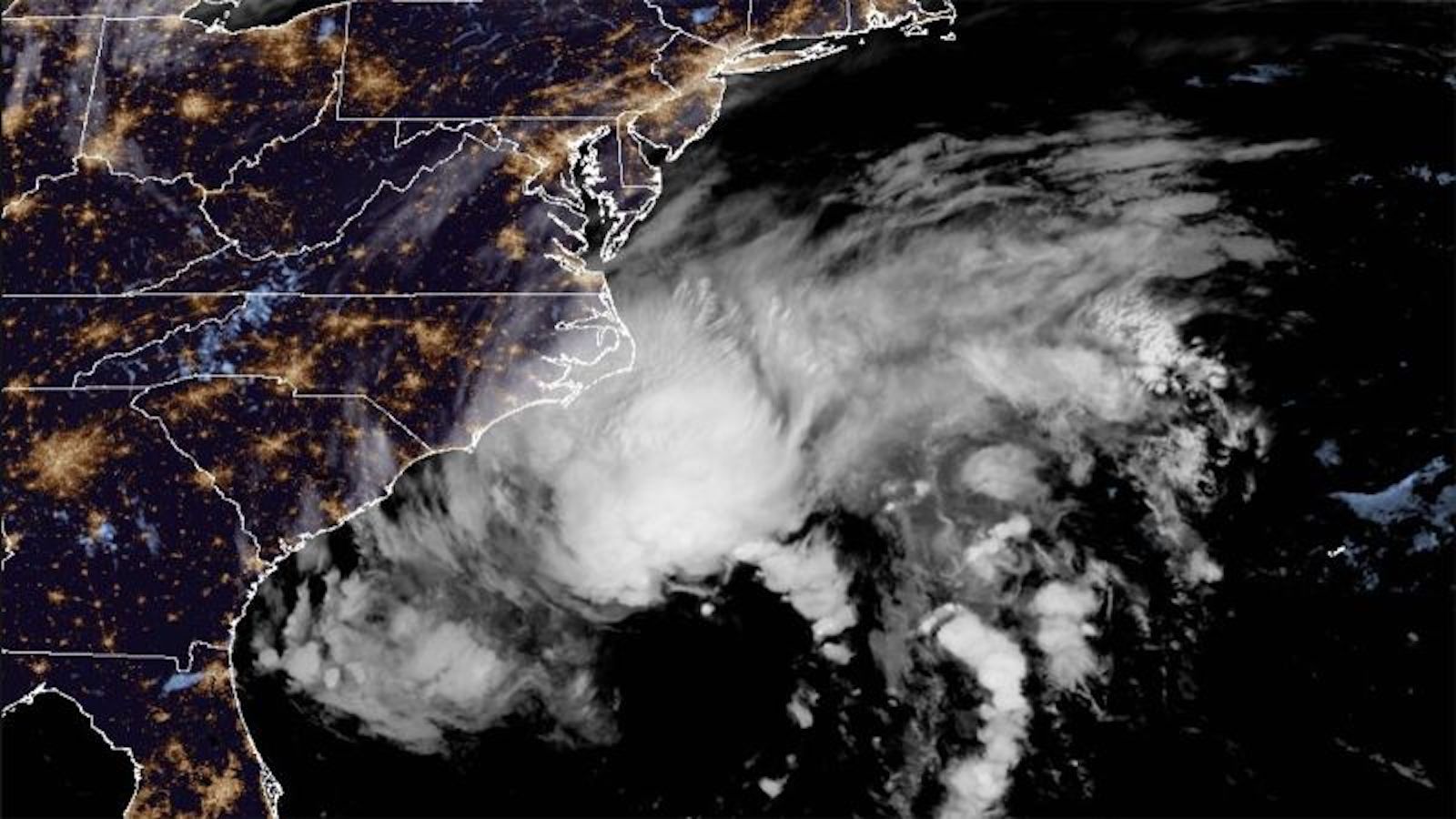 The East Coast of the United States is under a tropical storm warning that could bring rain and strong winds