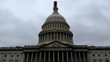 Una vista exterior del Capitolio de Estados Unidos con nubes siniestras el sábado 23 de septiembre de 2023 en Washington. (Aaron M. Orador vía AP)