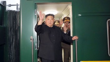 El tren que traslada a Kim Jong Un ya está en Rusia.
