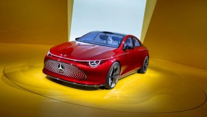 El nuevo vehículo Concept CLA Class de Mercedes se presentó en el salón del automóvil de Munich el fin de semana (Mercedes-Benz AG)