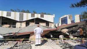Autoridades investigan el desplome del techo en iglesia de Tamaulipas