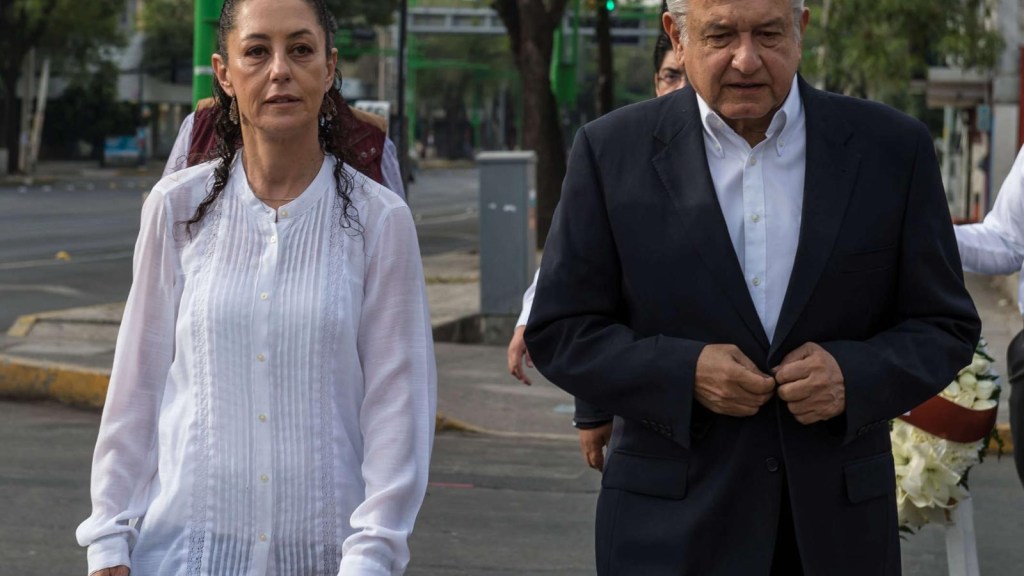 Claudia Sheinbaum y López Obrador.