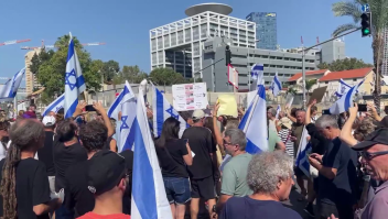 Protesta en Tel Aviv: familiares de rehenes de Hamas exigen su rescate