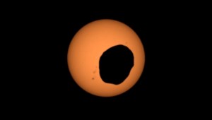Mira la imagen de un eclipse solar desde Marte