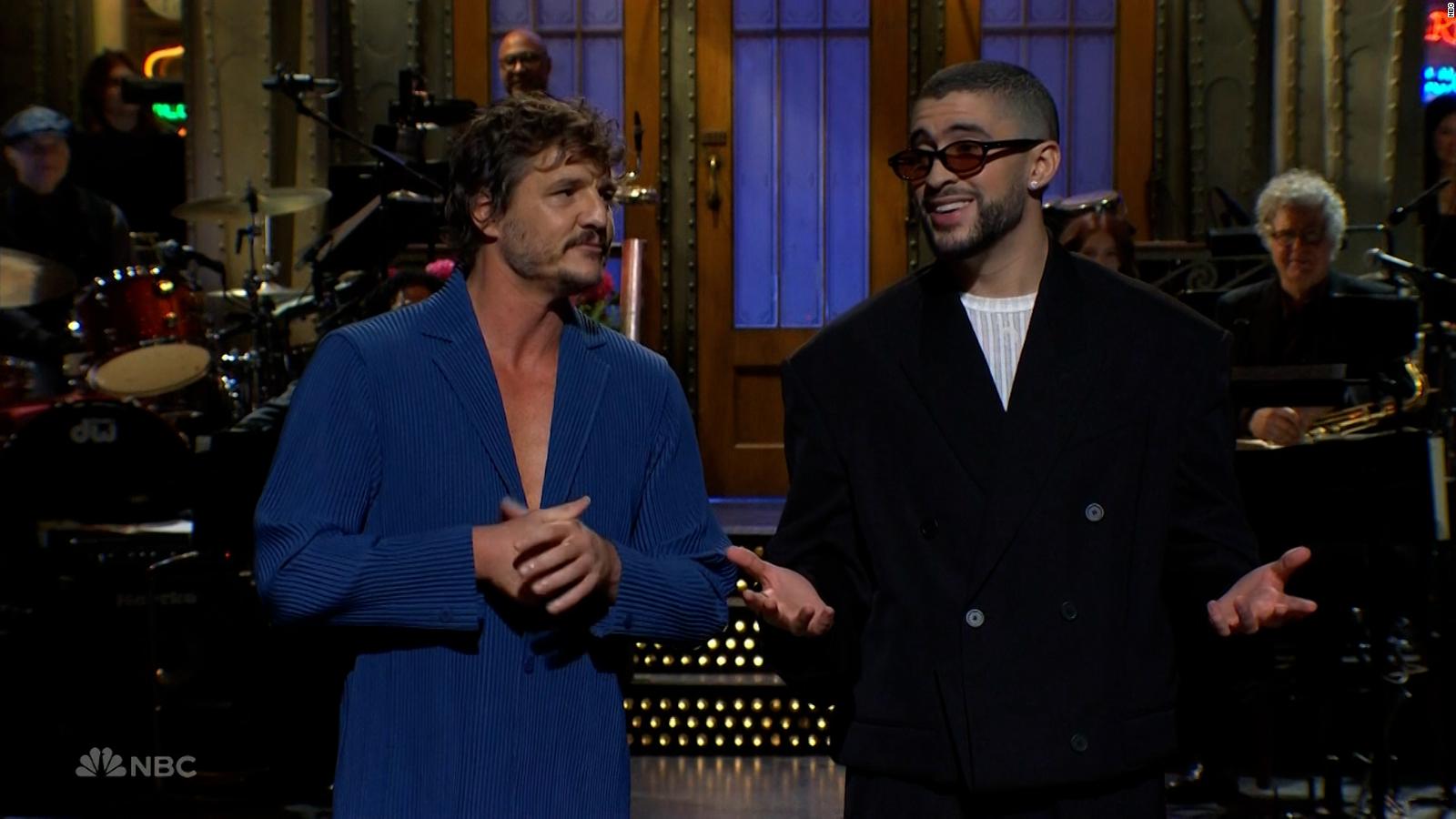 Bad Bunny recibe ayuda de Pedro Pascal, Mick Jagger y Lady Gaga en
'Saturday Night Live'