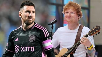 Lionel Messi acude en familia a concierto de Ed Sheeran