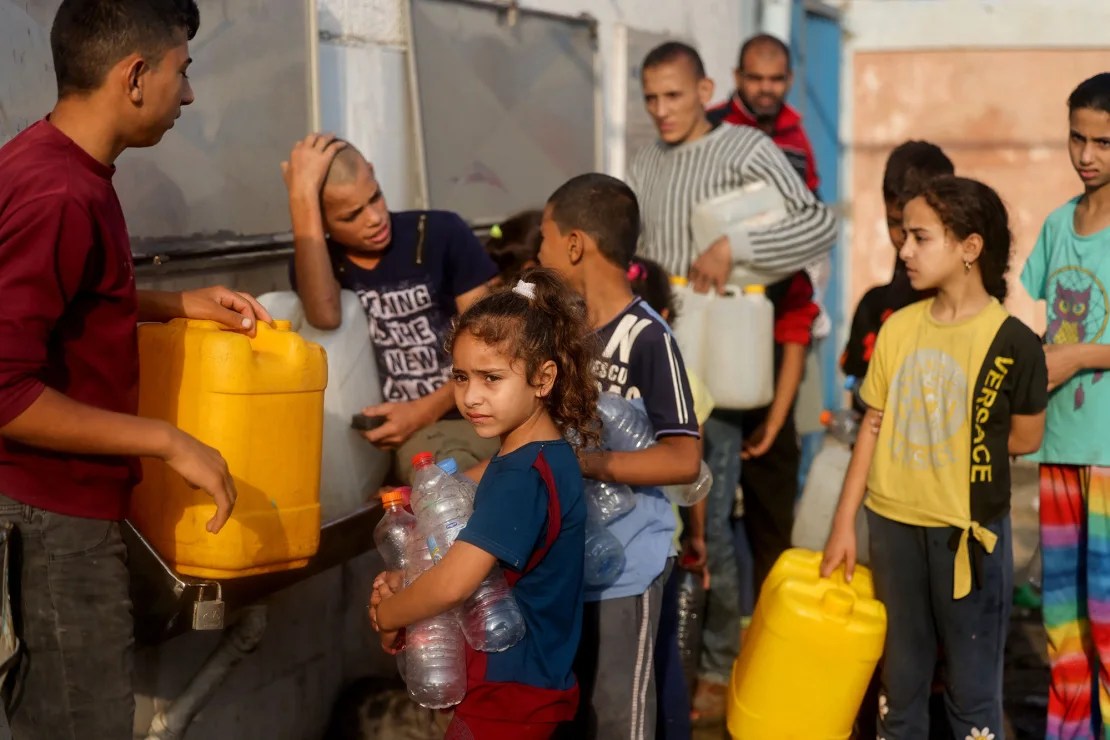 palestinos agua gaza