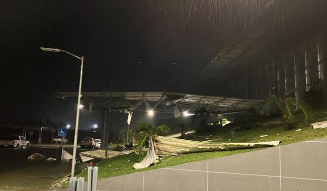 El Aeropuerto Internacional de Acapulco sufrió afectaciones por el huracán Otis. (Secretaría de Comunicaciones y Transportes)