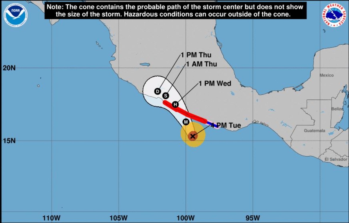 Where and when is Hurricane Otis expected to make landfall in Mexico?