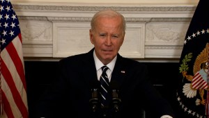El presidente de EE.UU., Joe Biden, ofrece comentarios sobre Israel este sábado 7 de octubre de 2023. (CNN)