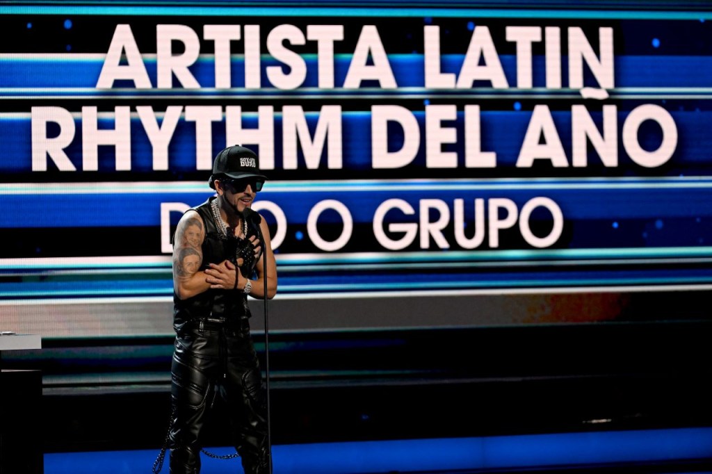 El cantante Yandel en los Billboard Latin Music. (Crédito: Rodrigo Varela/Getty Images)