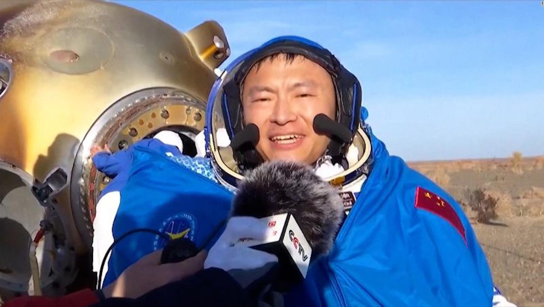 Así fue el regreso del primer astronauta civil chino a la Tierra