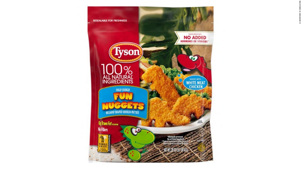 Tyson Foods retira nuggets de pollo contaminados en EE.UU.