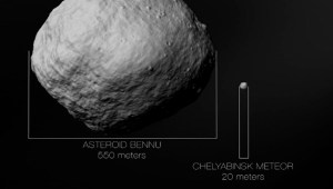 Exhiben por primera vez una muestra del asteroide Bennu