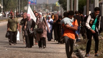 Gaza: Así es la evacuación de palestinos del norte al sur