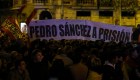 Continúan protestas contra Pedro Sánchez en España