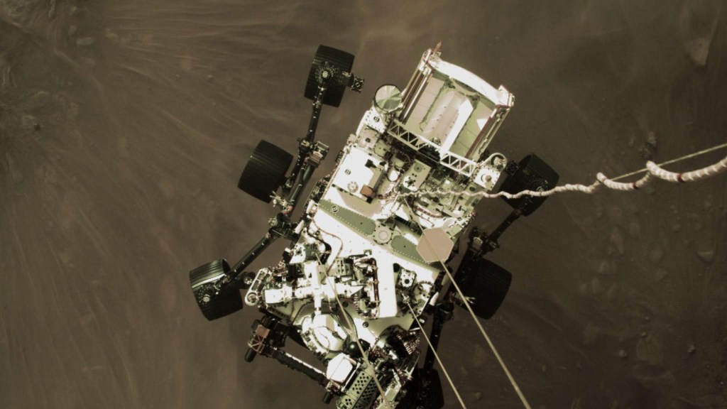 La NASA revela una imagen de dónde estacionó su helicóptero en Marte