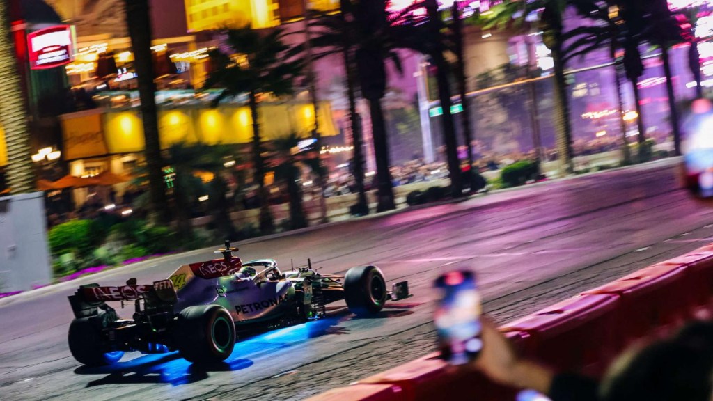 El circuito del Gran Premio de Las Vegas y su paso por atracciones icónicas