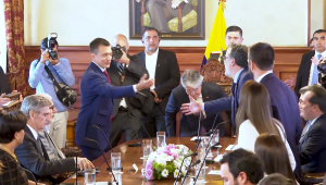 Noboa presenta a los primeros miembros de su gabinete en vísperas del comienzo de su mandato en Ecuador