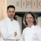 Los chefs con estrellas Michelin Alex Greene y Michael Deane del Grupo Deanes en Irlanda del Norte.