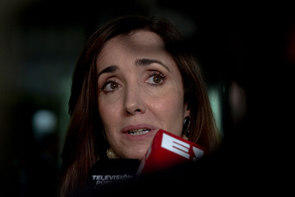 Victoria Villarruel, candidata a vicepresidenta por La Libertad Avanza, en una fotografía de archivo (Erica Canepa/Bloomberg via Getty Images)