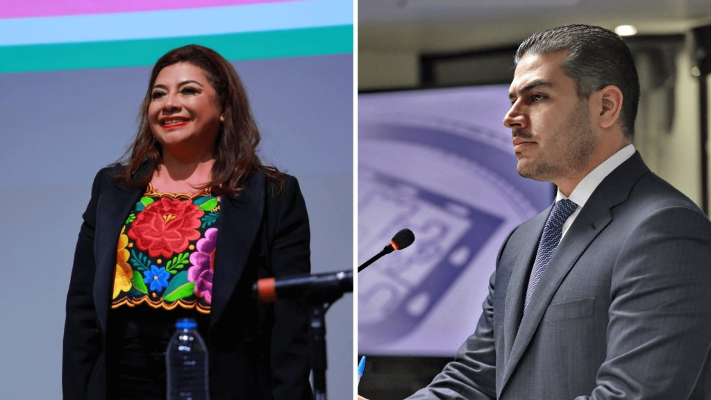 Omar García Harfuch y Clara Brugada aspiran a la candidatura de Morena por la Jefatura de Gobierno de la Ciudad de México.