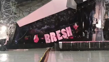 Así se derrumbó el escenario de la Bresh tras tormenta en Buenos Aires