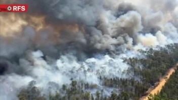 Impactantes imágenes del incendio forestal en Australia