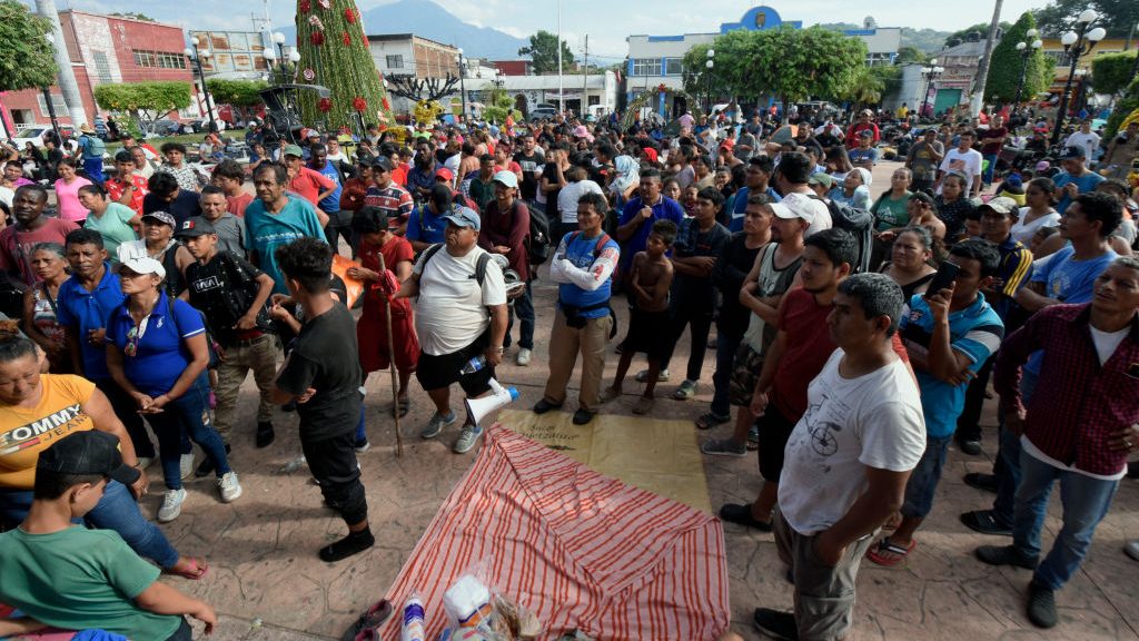 Caravana de migrantes de M xico hacia EE.UU. de d nde