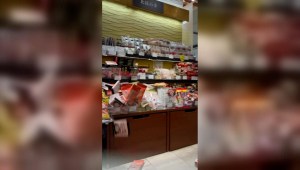 Así se vivió el violento terremoto dentro de una tienda en el occidente de Japón