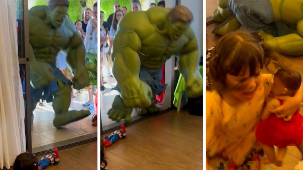 La no tan increíble entrada de Hulk a un cumpleaños