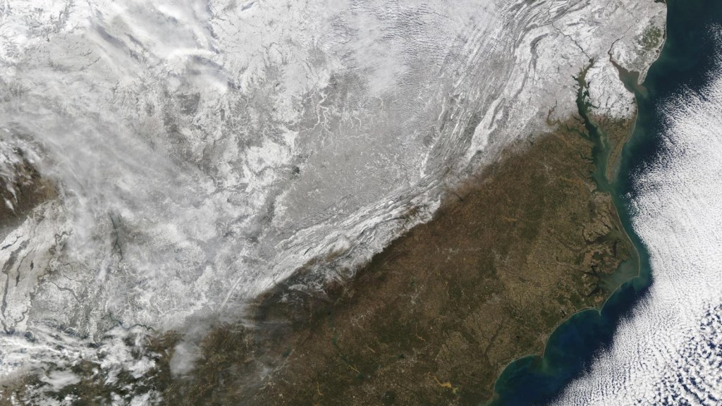 Tormentas de nieve: Mira cómo se ven desde el espacio