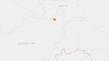 Sismo en la frontera entre Afganistán y Tayikistán (Cortesía USGS)